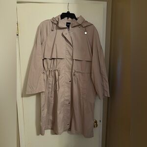 Express Hooded Trench Coat Size XL - NWT